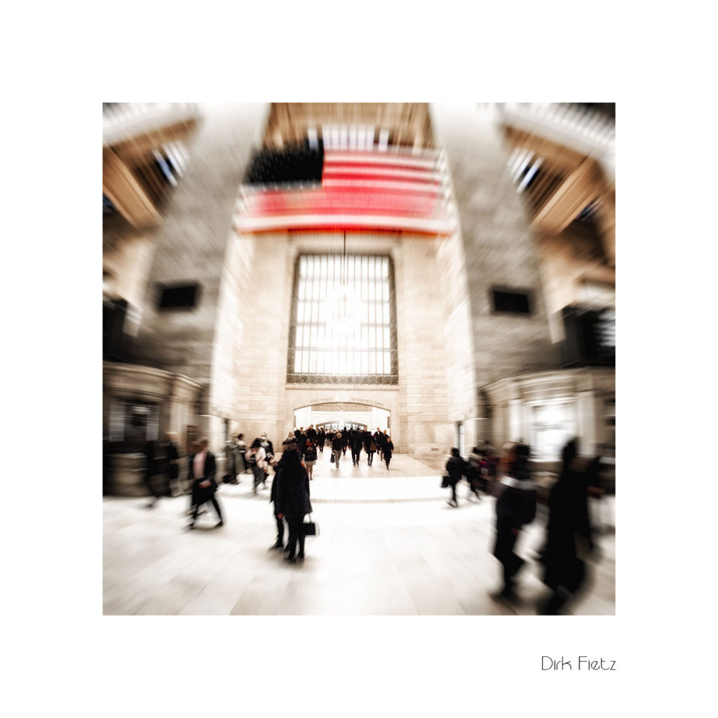 New York blurred