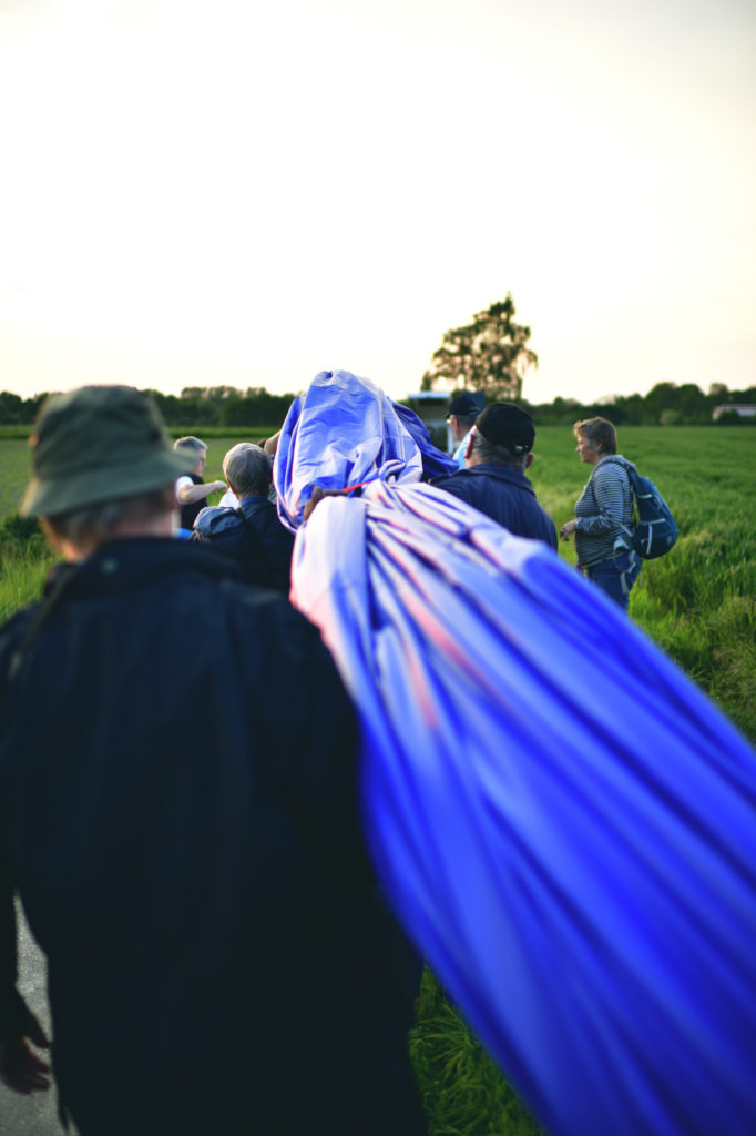 Abtransport des Ballons