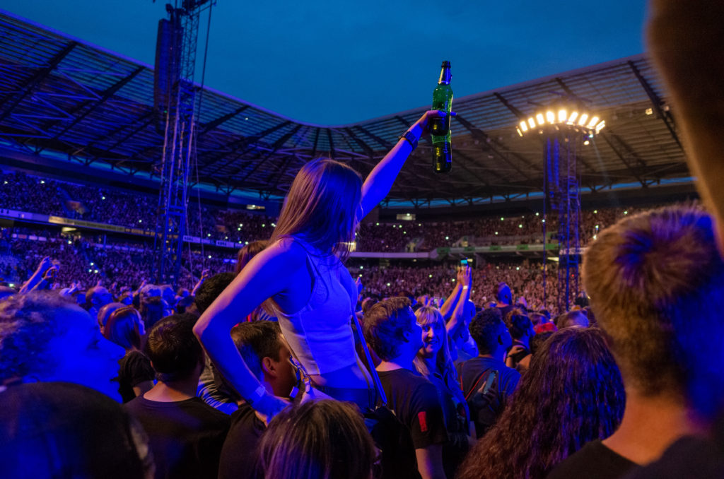 Rammstein läßt das Publikum feiern