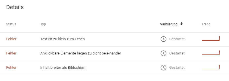 Google Fehlermeldung zu meinem Blog