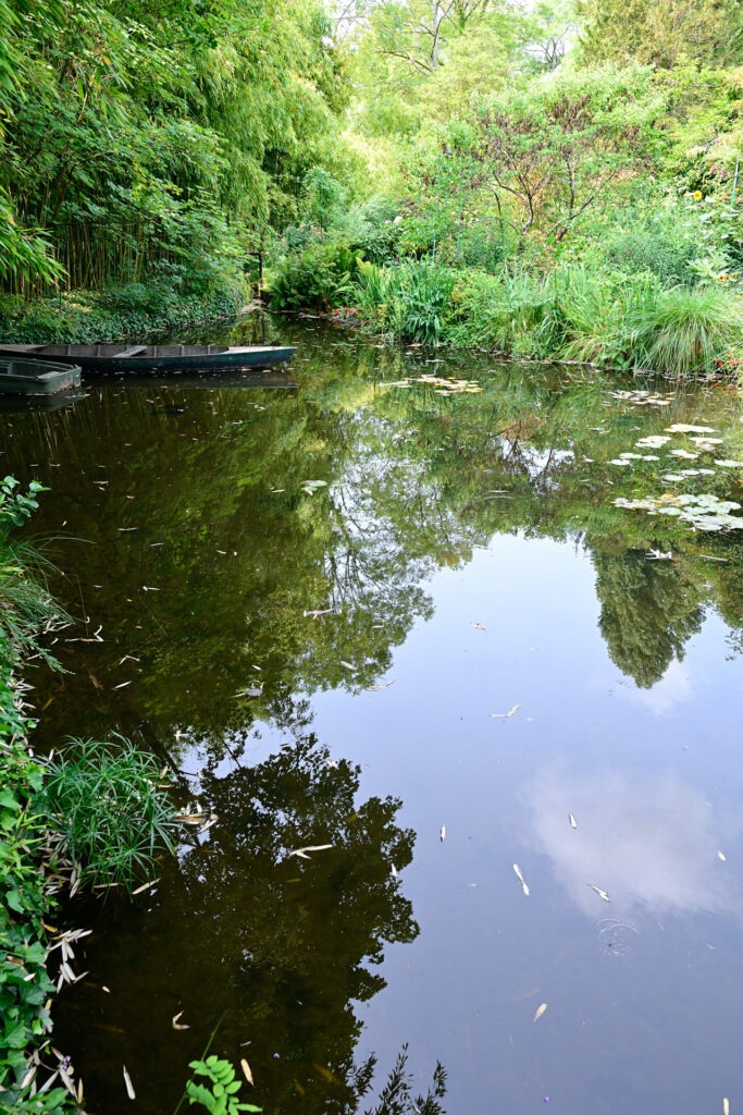 Paddelboot Teich Giverny Garten Monet