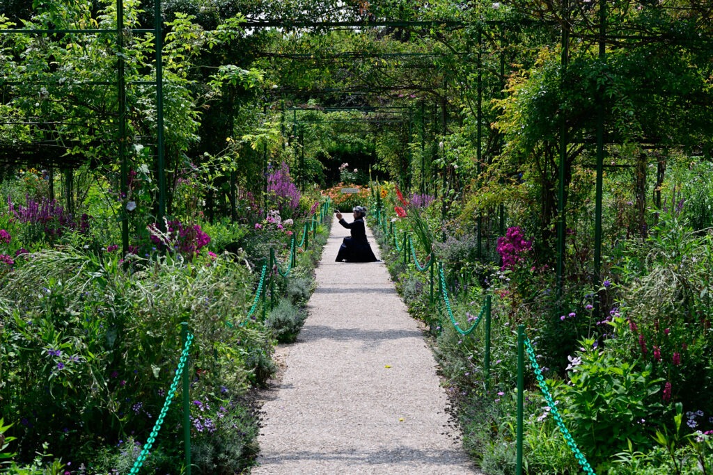 Monets Garten Besucher