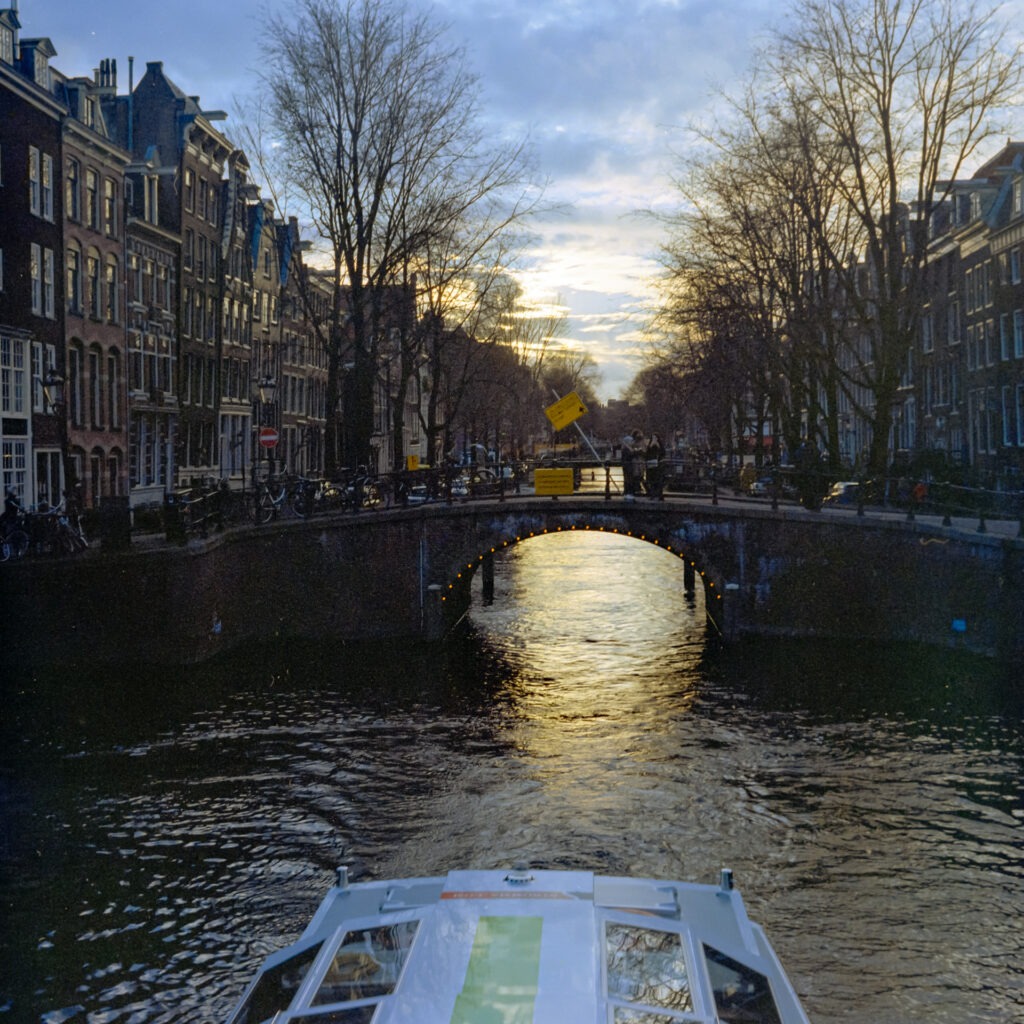 Sonnenuntergang Grachten Amsterdam